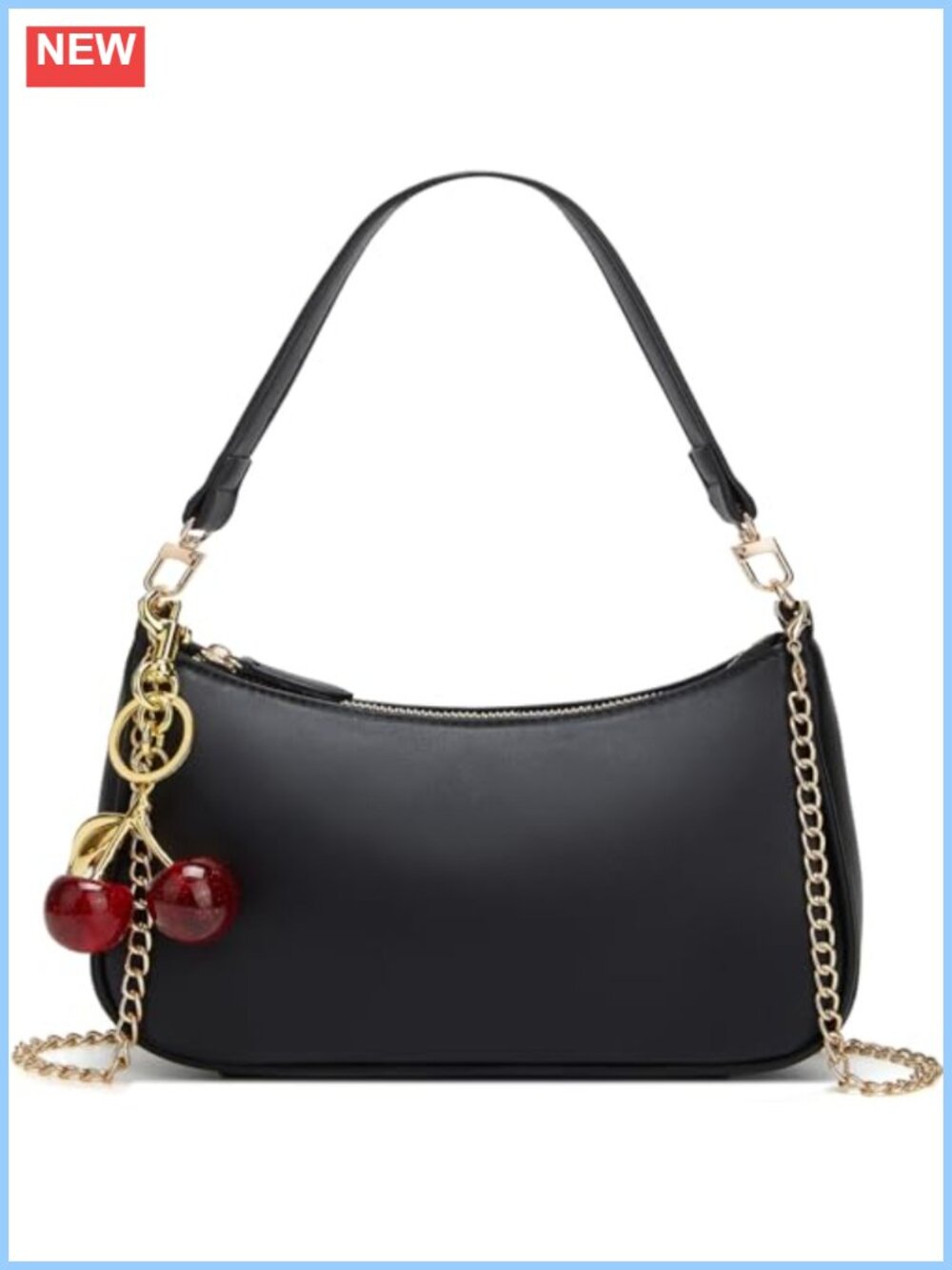 PU Leather Shoulder Bag Hobo Purse with Removable Strap